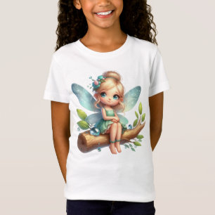 Camiseta Chicas de unicornio de fantasía de mariposa cuta