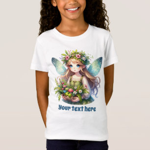 Camiseta Chicas de unicornio de fantasía de mariposa cuta