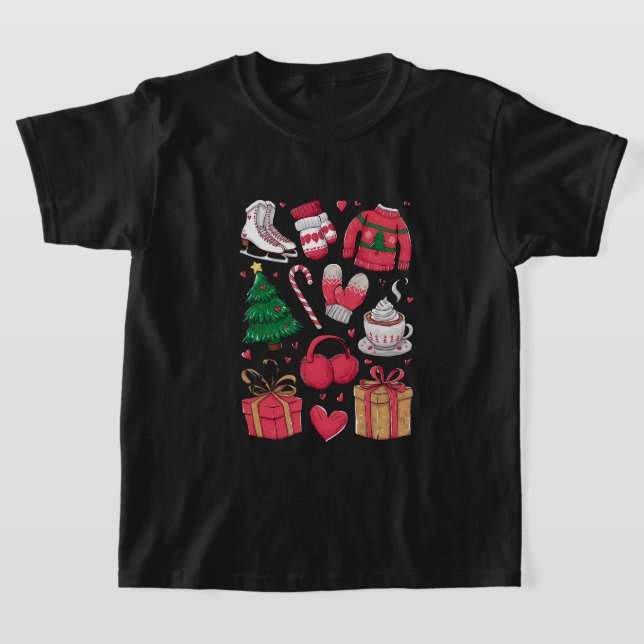 Camiseta Chicas de vacaciones corteses disfraces de Navidad (Distribución)