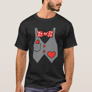 Camiseta Chicas de Valentine Vest Cstume Cute Heart Love Bo