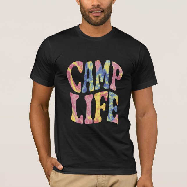 Camiseta Chicas de verano de camping vida de campamento Tie (Anverso)