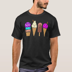 Camiseta Chicas de verano de helados de conos de helado