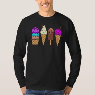 Camiseta Chicas de verano de helados de conos de helado