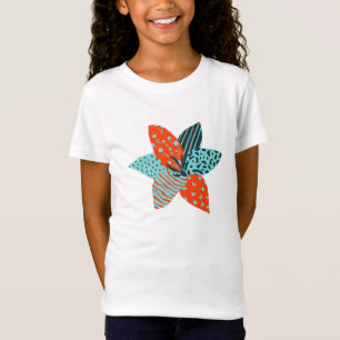 Camiseta Chicas de verano de niños en la flor de mosaico