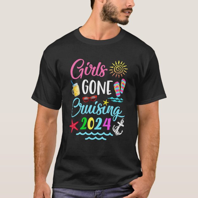 Camiseta Chicas de viaje en crucero por Fiesta 2024 (Anverso)