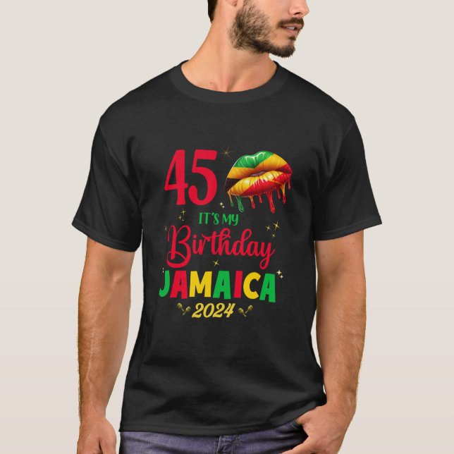 Camiseta Chicas de viaje por cumpleaños 50 de Jamaica se ad (Anverso)
