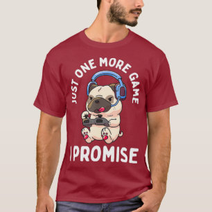 Camiseta Chicas de videojuegos de juegos de pug gamer Dog L