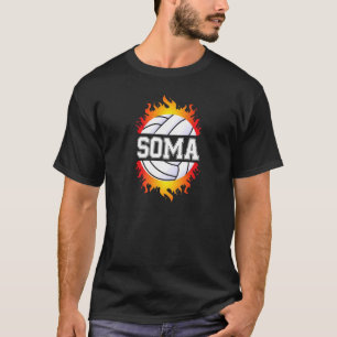 Camiseta Chicas de voleibol con nombre Soma Ball y Net Spo