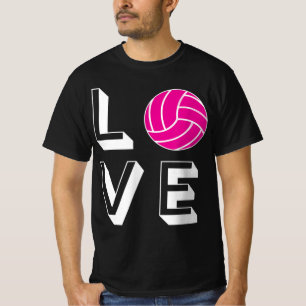 Camiseta Chicas de voleibol de amor Gráfica de regalo de cu