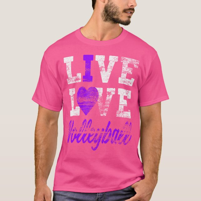 Camiseta Chicas de voleibol Live Love (Anverso)