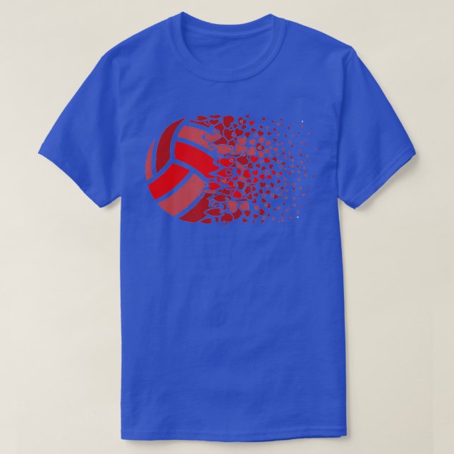 Camiseta Chicas de voleibol playa Corazón de voleibol (Diseño del anverso)