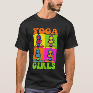 Camiseta Chicas de Yoga Pop Art - Diseño de Meditación Tran