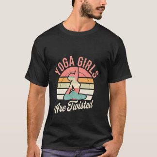 Camiseta Chicas de Yoga Son Chistes de Meditación de Ejerci