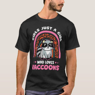 Camiseta Chicas del arco iris sólo un Chica que ama el racc