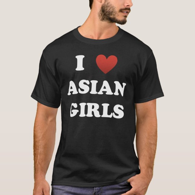 Camiseta Chicas del asiático I <3 (Anverso)