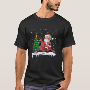Camiseta Chicas del Cardenal de Aves de Santa Claus C