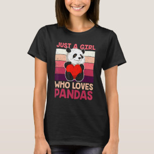 Camiseta Chicas del corazón del oso Panda