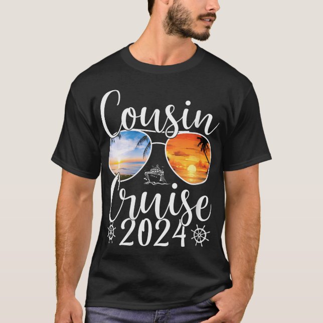 Camiseta Chicas del crucero femenino Cousin 2024 Couse Trip (Anverso)