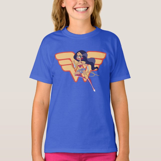 Camiseta CHICAS del DC Super Hero se maravillan (Anverso)