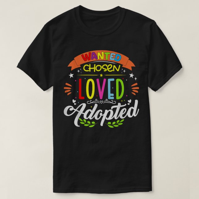 Camiseta Chicas del Día de Adopción de Niños Adoptados Amad (Diseño del anverso)