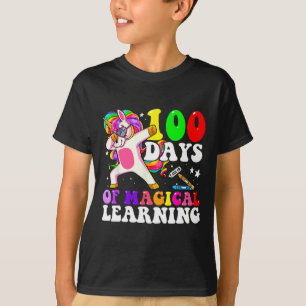Camiseta Chicas Del Día De La Escuela Unicornio 100 Días De