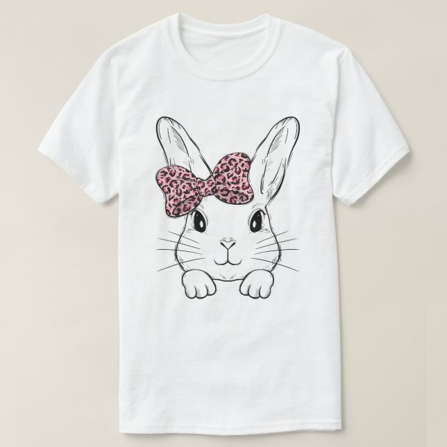 Camiseta Chicas del Día de Pascua del Canto del Leopardo de (Diseño del anverso)