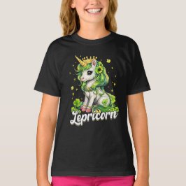 Camiseta Chicas del Día de San Patricio de la Unicornio