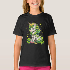Camiseta Chicas del Día de San Patricio de la Unicornio