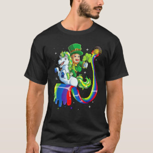 Camiseta Chicas del Día de San Patrón Unicornio Mujeres Lep