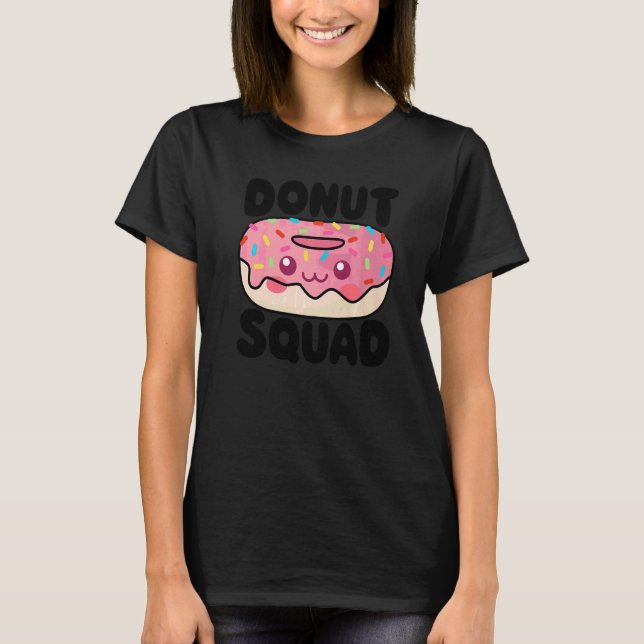 Camiseta Chicas del Equipo de Donuts Mujeres Comida Postre (Anverso)