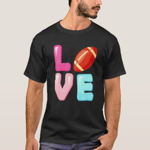 Camiseta Chicas del equipo del jugador de rugby Love