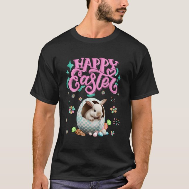 Camiseta Chicas del Feliz Día de Pascua Conejo Conejo Conej (Anverso)