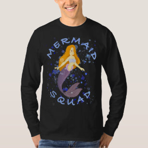 Camiseta Chicas del Fiesta de cumpleaños de Sirena Hermano 