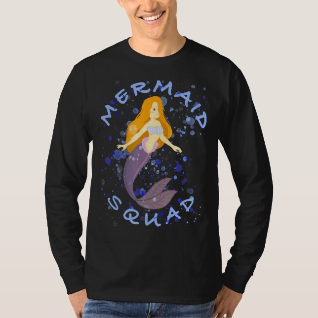 Camiseta Chicas del Fiesta de cumpleaños de Sirena Hermano  (Anverso)