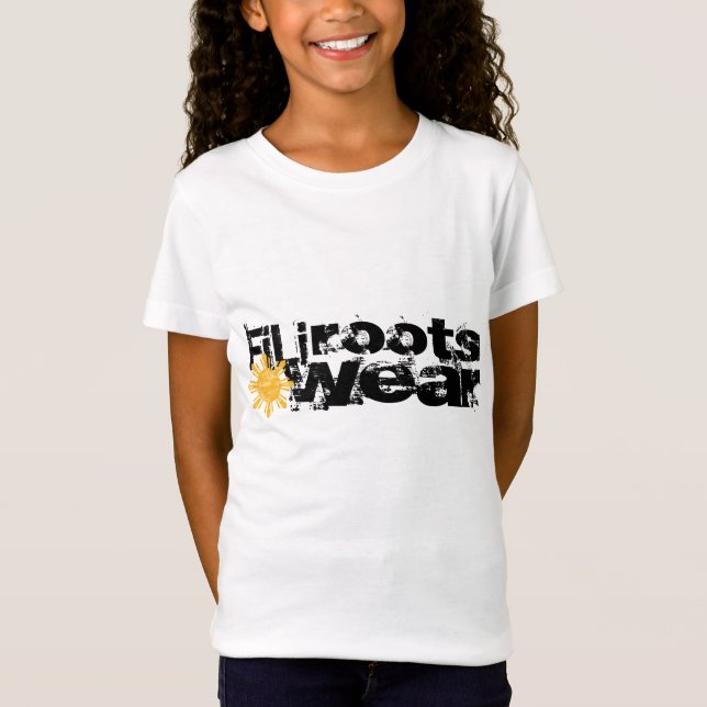Camiseta chicas del filirootswear b/w (Anverso)