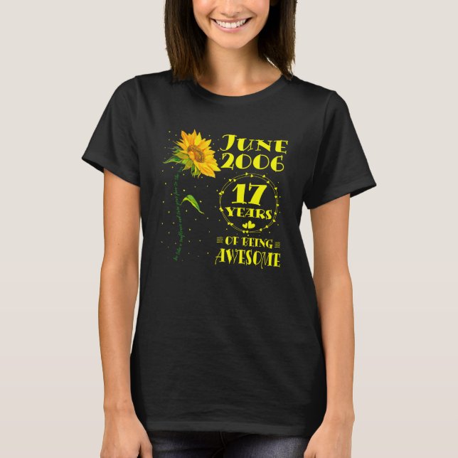 Camiseta chicas del girasol de 17 años de edad Junio de 200 (Anverso)