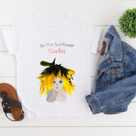 Camiseta Chicas del girasol Flores personales