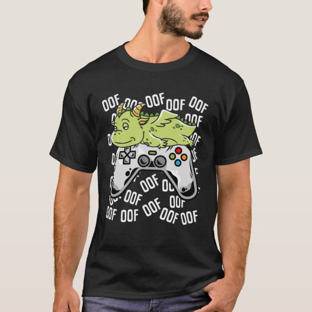 Camiseta Chicas del juego de video Dragon Noob Oof Kids (Anverso)