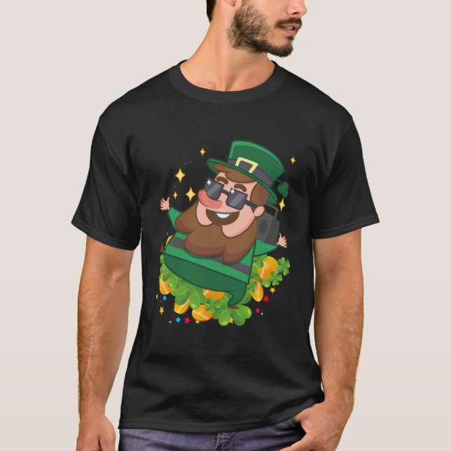 Camiseta Chicas del Leprechaun Griddy Dance St Patricks Day (Anverso)