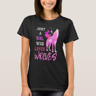 Camiseta Chicas del lobo malhumorado de animales depredador