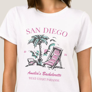 Camiseta Chicas del partido Bachelorette Beach viajan Perso