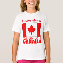 Camiseta Chicas del Patrimonio de la Bandera Canadiense Per