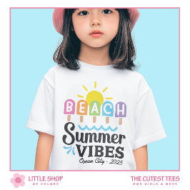 Camiseta Chicas del Personalizable Summer Beach Vibes