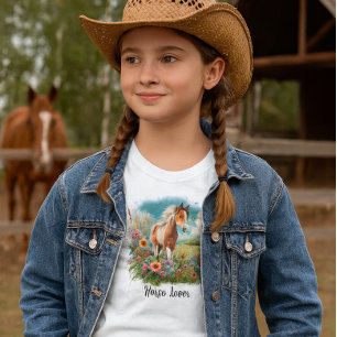 Camiseta Chicas del potro Pinto amantes de los caballos 