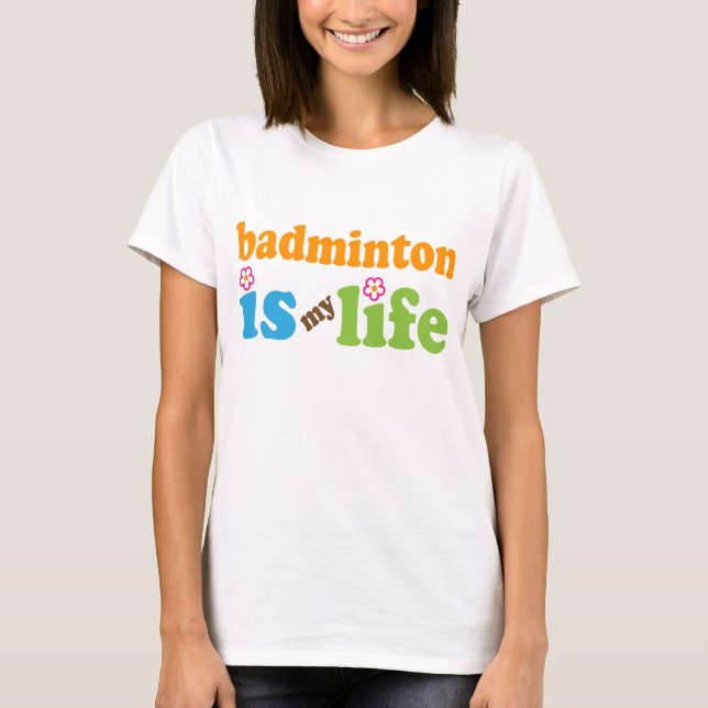 Camiseta Chicas del regalo del jugador del bádminton (Anverso)