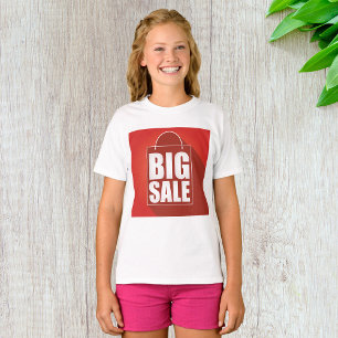 Camiseta Chicas del Rótulo Rojo de Gran Venta