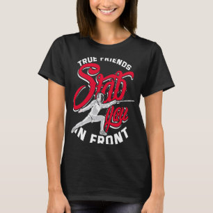 Camiseta Chicas del violador de la valla de esgrima entrena