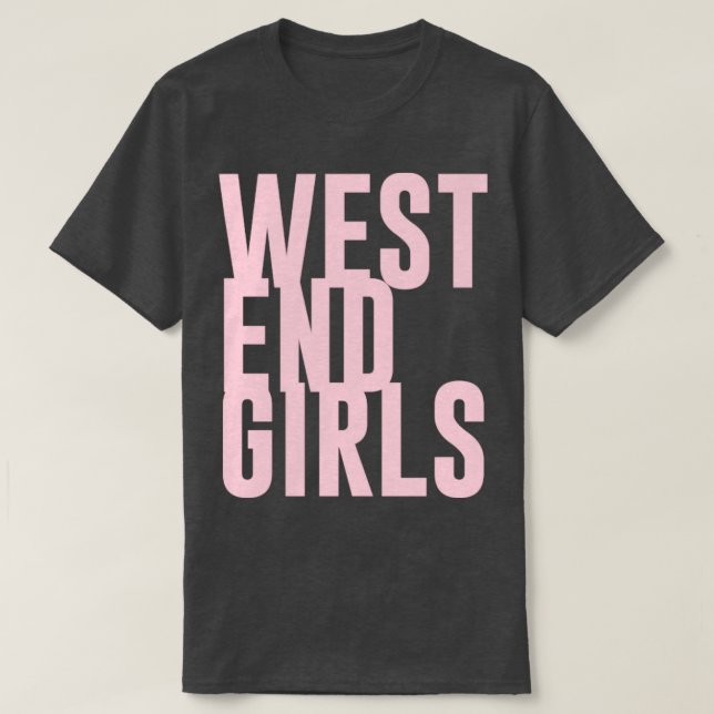 Camiseta Chicas del West End rosa (Diseño del anverso)