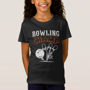 Camiseta Chicas deportivos de campeón de boliche retro de G