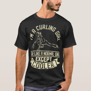 Camiseta Chicas deportivos de invierno divertidos y curados
